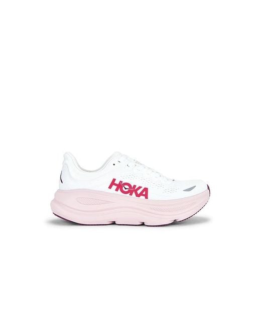 Hoka One One Pink Bondi 9 Sneaker