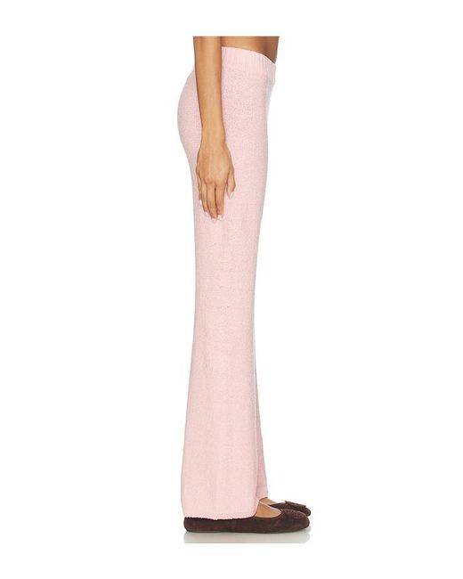 Lovers + Friends Pink Lora Textured Pant