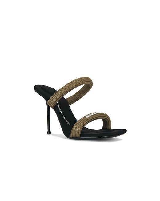 Alexander Wang Black Julie Tubular Webbing Sandal