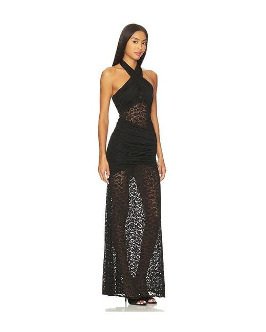 Lovers + Friends Black Sachi Gown
