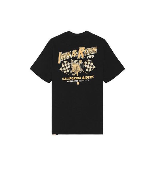 Iron & Resin Black California Riders Pocket Tee for men