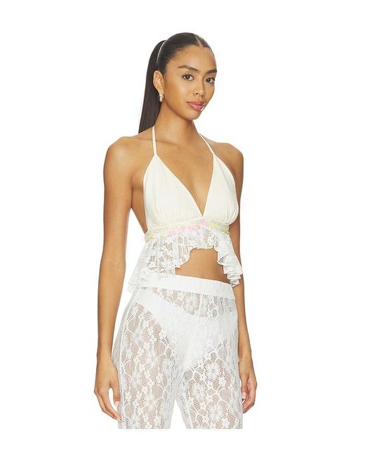 MY BEACHY SIDE White Iris Top