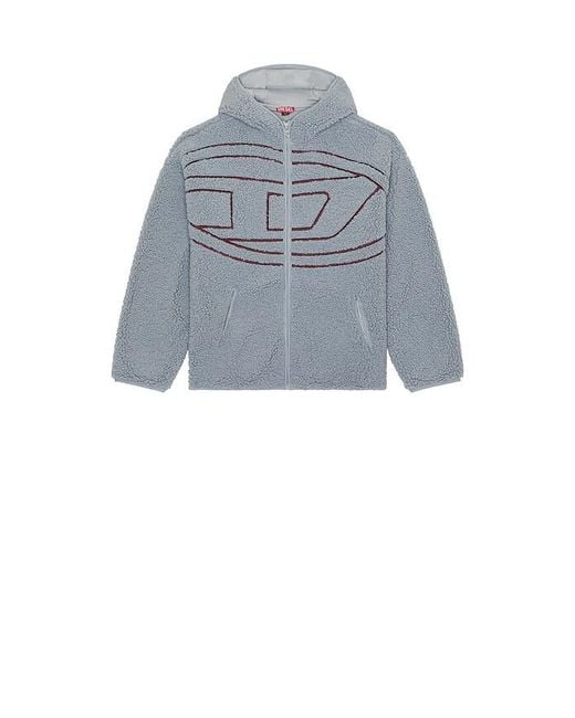DIESEL Gray S-Za Hoodie for men