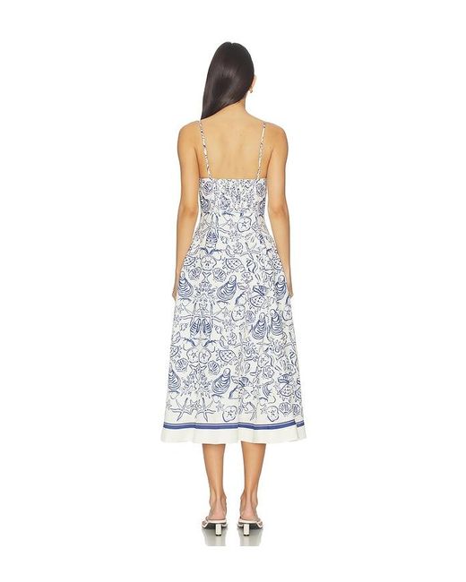 Jonathan Simkhai White Analise Bustier Midi Dress