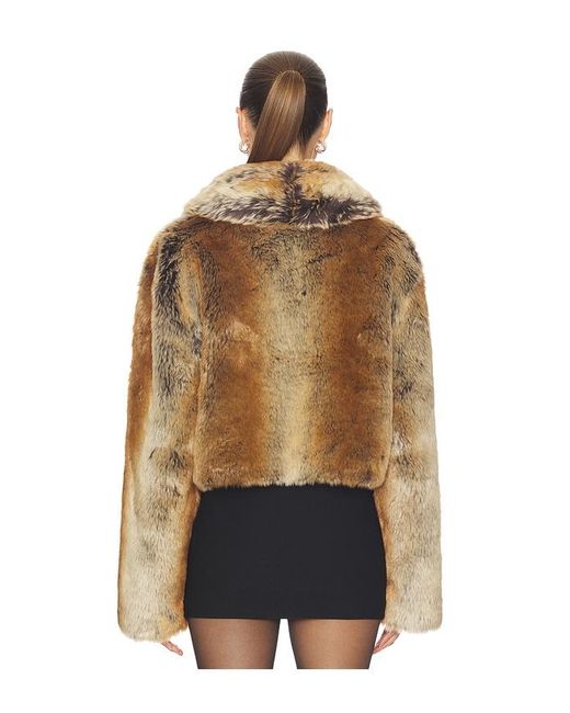 Lovers + Friends Brown Cropped Ernie Coat