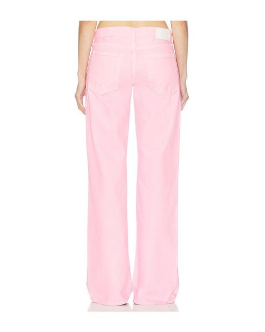 FRAME Pink The Wide Leg Jeans