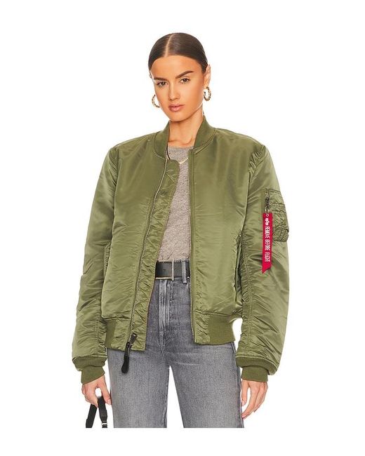 Alpha Industries Green Ma-1 Slim Fit