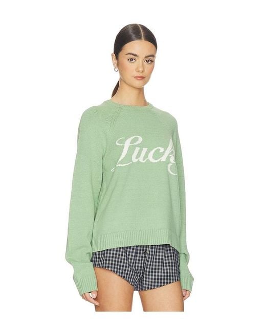 Show Me Your Mumu Green Off Duty Sweater