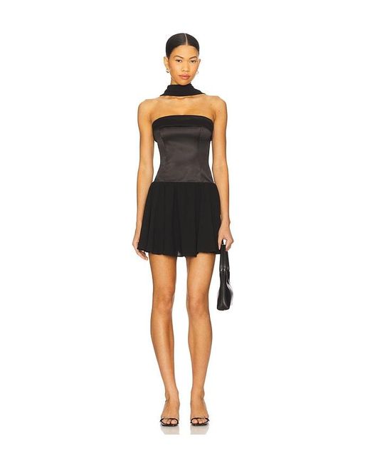 MAJORELLE Black Tamera Mini Dress