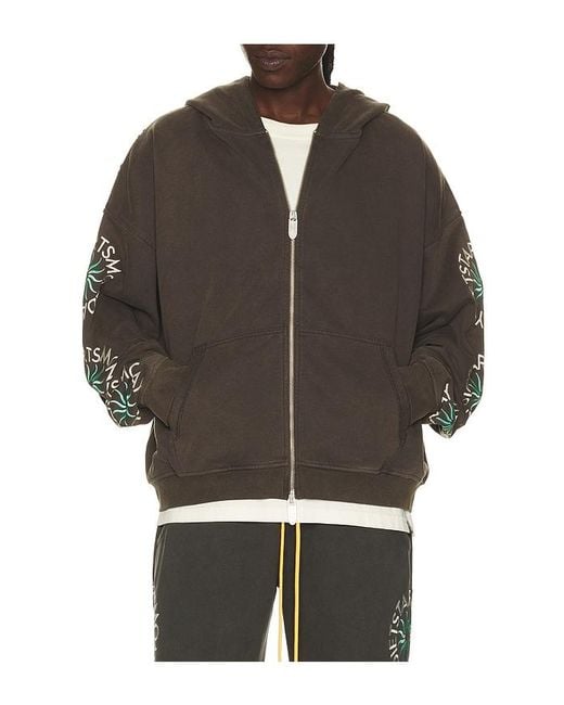 DIET STARTS MONDAY Men's Black Sol Full Zip Hoodie
