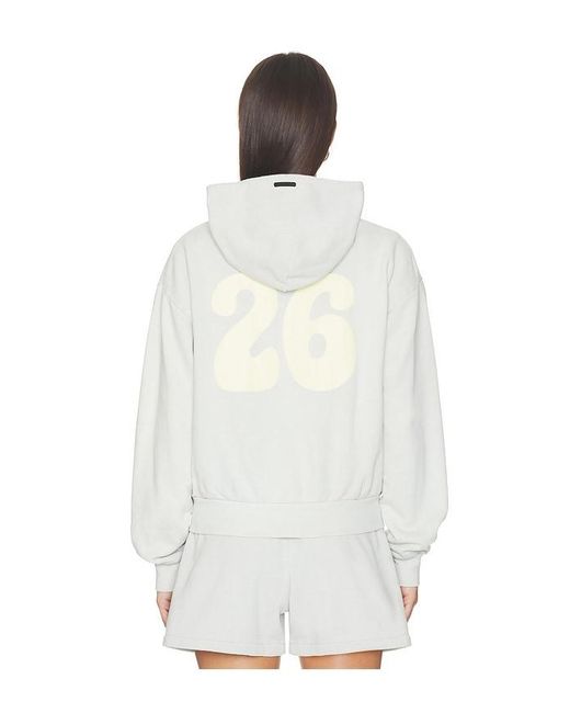 Fear Of God White 90's Full Zip Hoodie