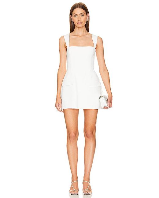 Amanda Uprichard White Kurzoverall Bethany