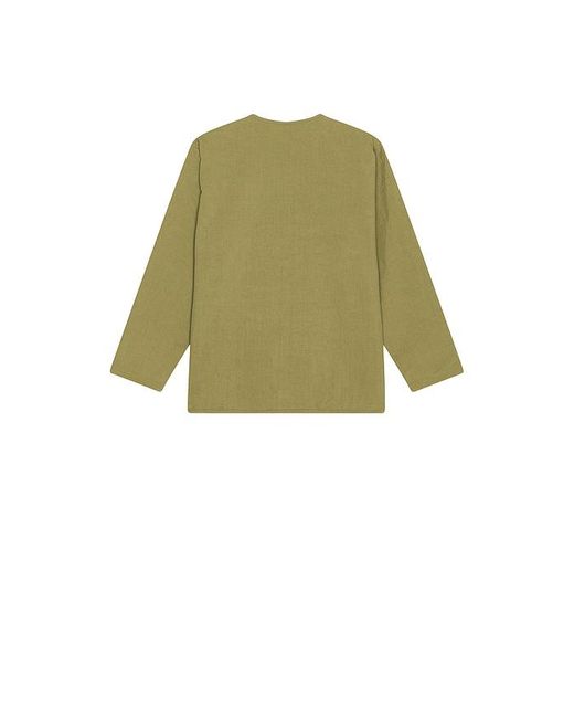 KAPPY DESIGN Green Reversible Utility Round Jacket for men