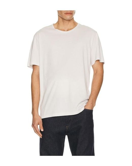 PAIGE White Sorden Crew Neck Tee for men