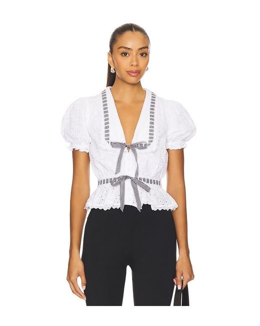MAJORELLE White Graciela Top