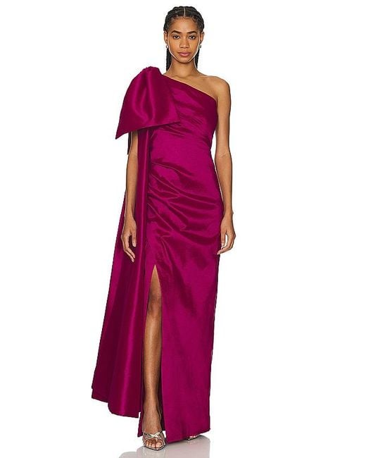 Vestido largo alessandra Rachel Gilbert de color Purple