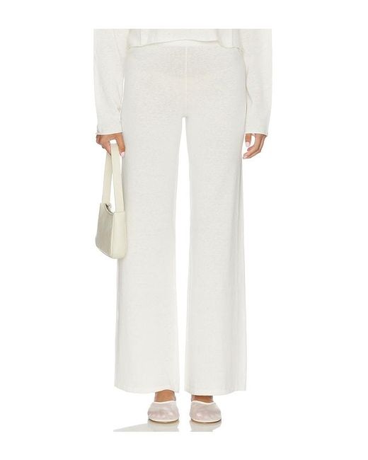 ÉTERNE White Low Waist Flare Pant