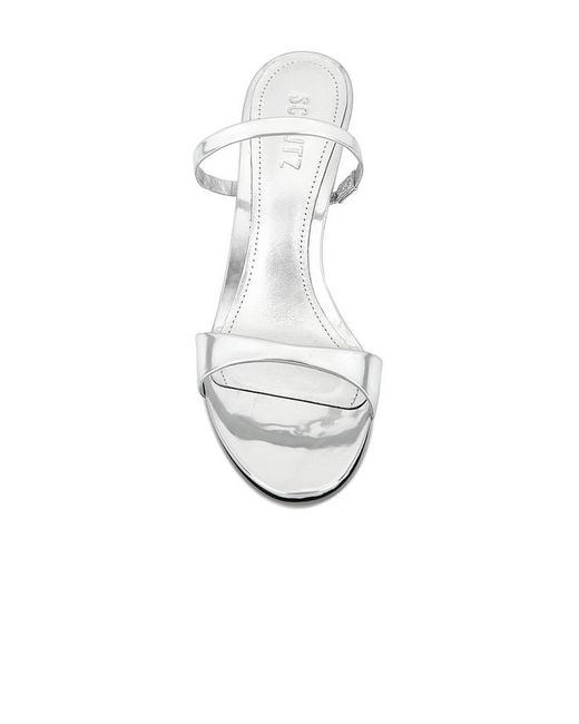 SCHUTZ SHOES White Jessica Mid Mule