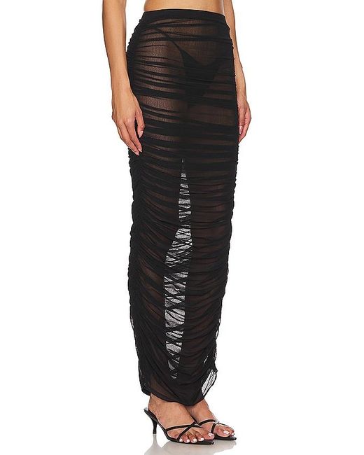 Nbd Black Isabella Sheer Maxi Skirt