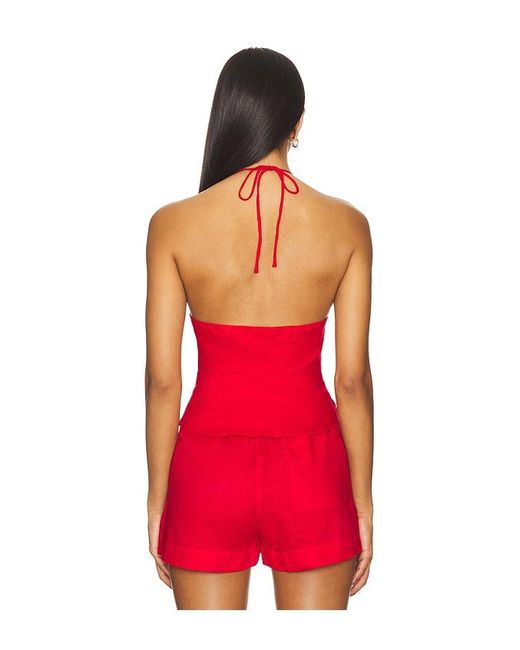 LSPACE Red April Top
