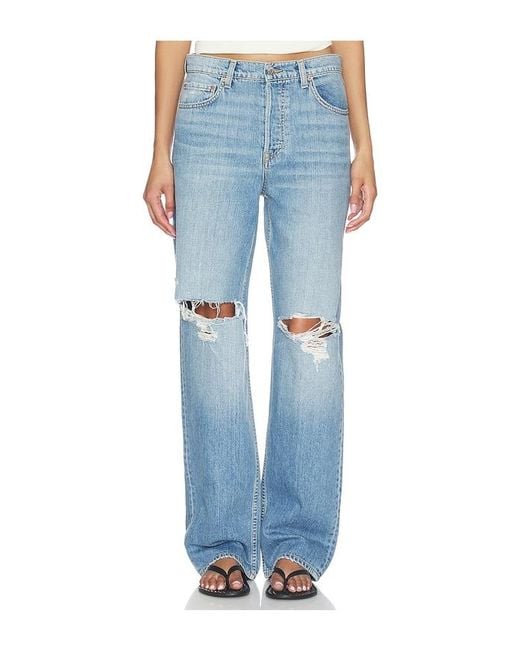GRLFRND Blue Bella Low Rise Boyfriend