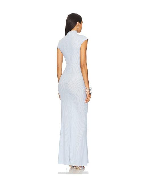 SER.O.YA White Laissa Mesh Maxi Dress