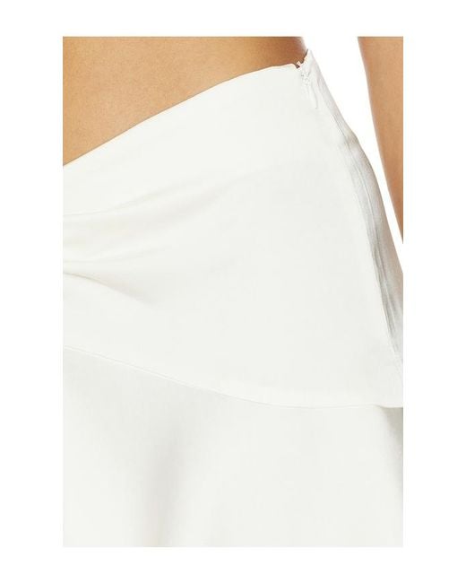 Lioness White Gloss Midi Skirt