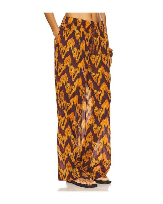 Ulla Johnson Orange Azra Wide Leg Pant Coverup