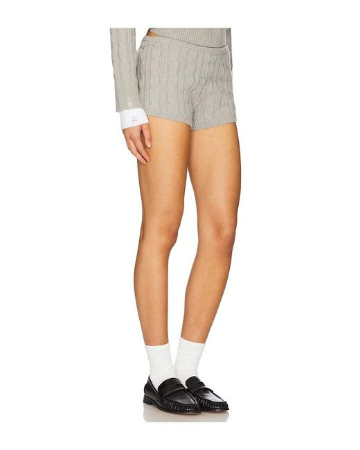 Reborn Mini Short En Color Gris Talla En Lioness de color White