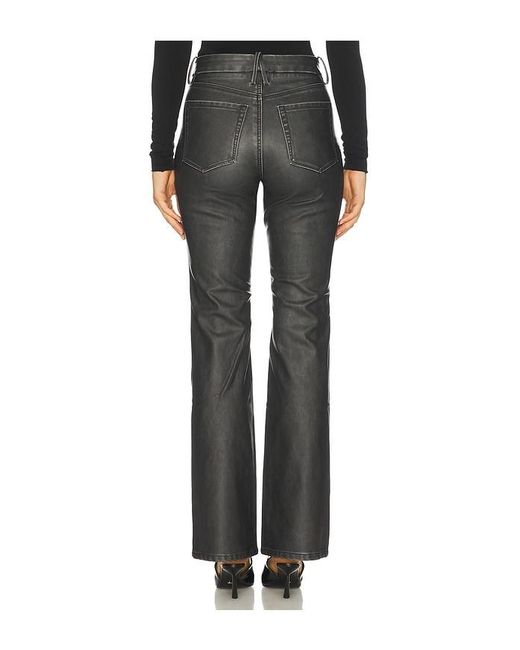 GOOD AMERICAN Black Good Classic Bootcut Faux Leather Pants