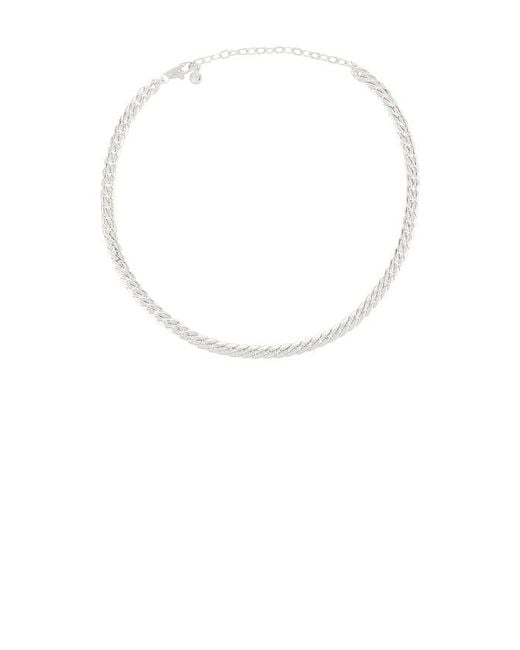 Ettika White Flat Cable Chain Necklace