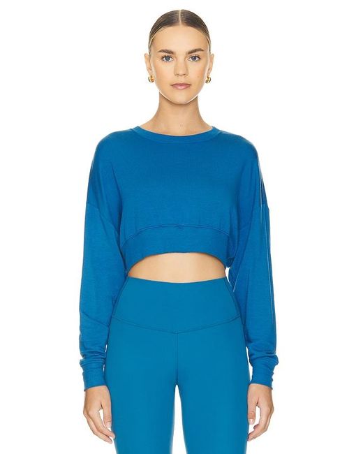 Splits59 Blue Noah Crop Sweatshirt