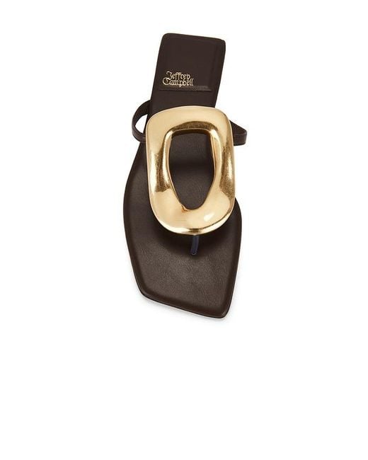 Jeffrey Campbell Black Linques 2 Flat Sandal
