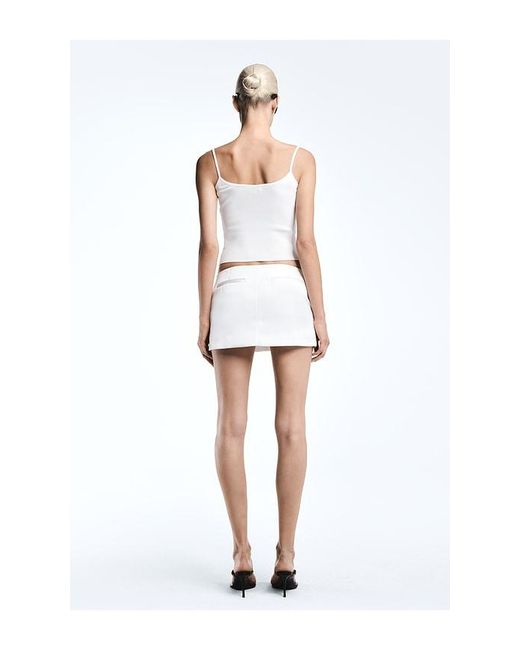 REVOLVE LOS ANGELES White Chanthal Rib Knit Tank