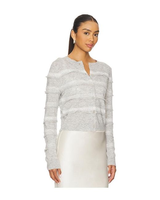 LoveShackFancy White Claralise Cardigan