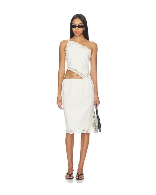 Posse White Darya Skirt