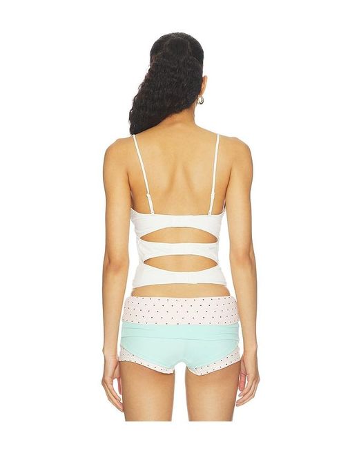 Nii HAI White Triple Layered Bra Top