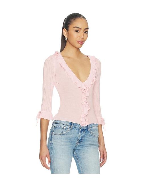 With Jean Pink Emily Top