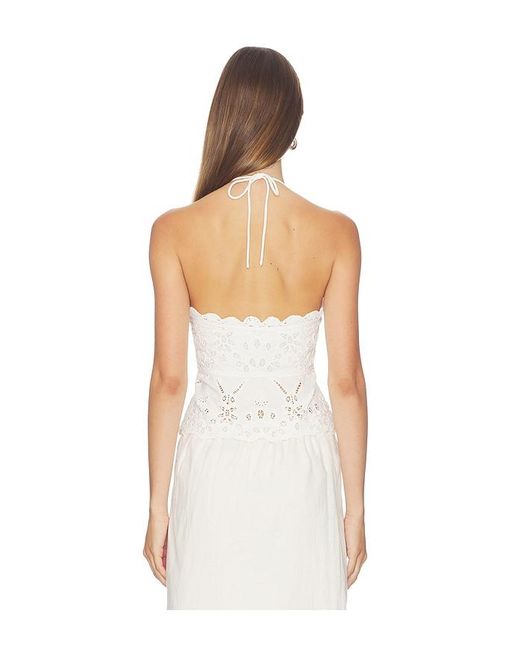 LoveShackFancy White Oberteil Neria