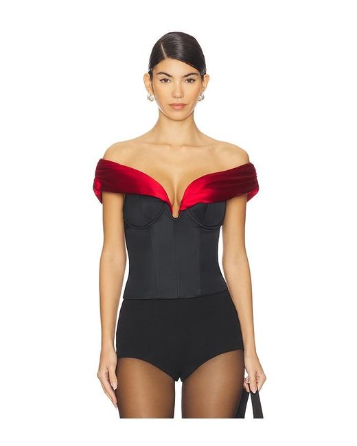 MAJORELLE Red Nuria Top