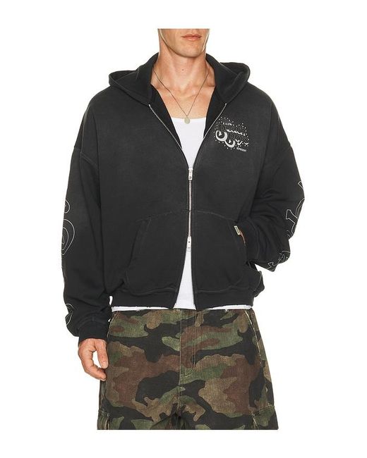 Represent Black X Beach Boys Endless Summer Zip Through Hoodie for men