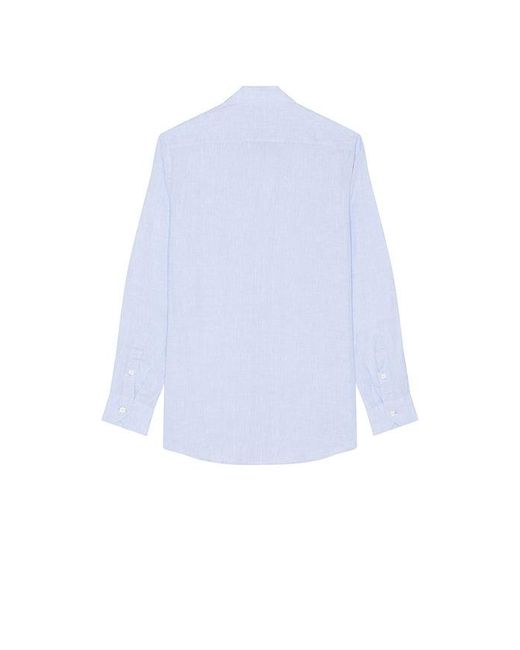 Frescobol Carioca White Antonio Linen Shirt for men