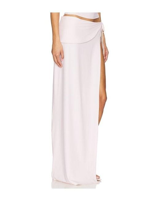 Falda Maxi Juliette En Talla En Lioness de color White