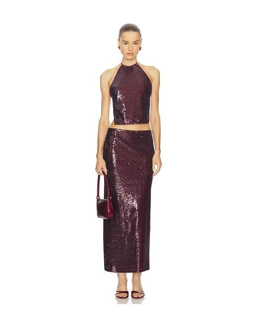 Camila Coelho Purple Noella Skirt
