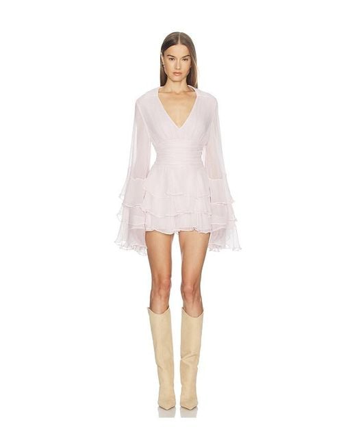 LOBA White Leah Mini Dress
