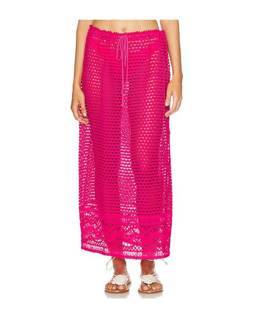 Agua Bendita Pink X Revolve Plum Maxi Skirt
