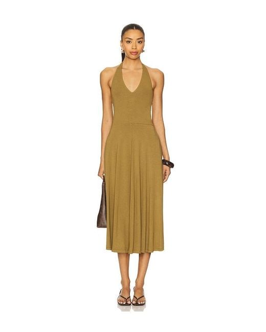 Steve Madden Natural Midi-Kleid Hazel