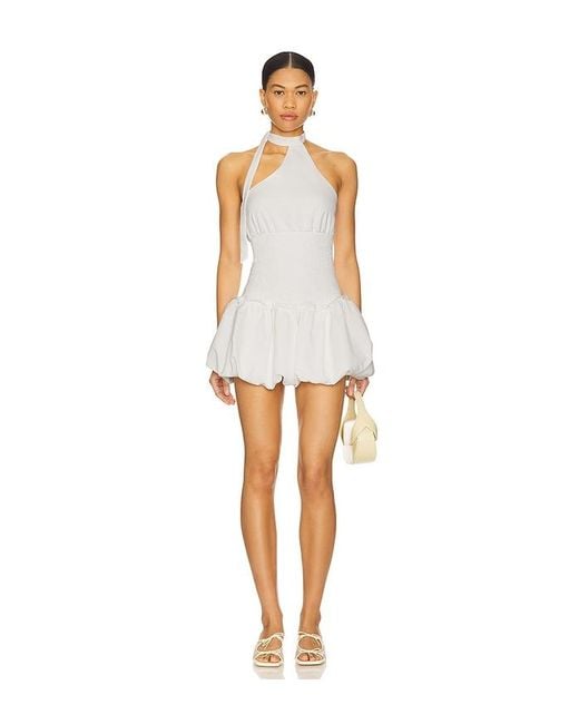 MORE TO COME White Giovanna Mini Dress