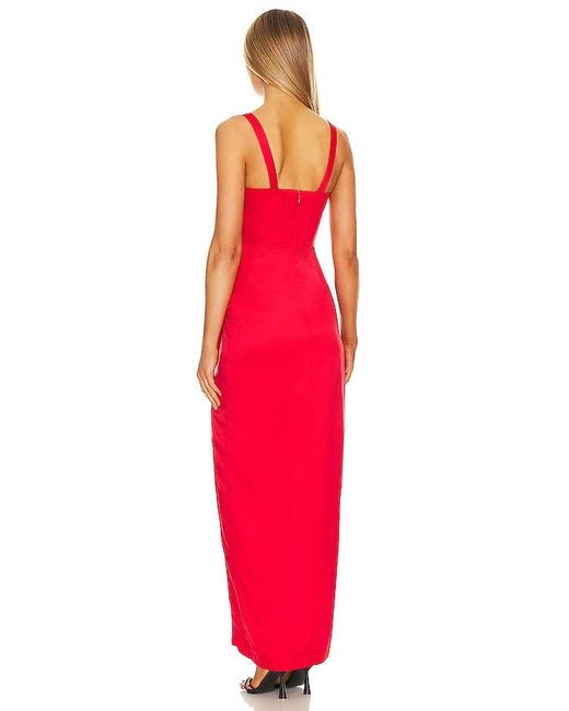 Nbd Red Elodie Maxi Dress
