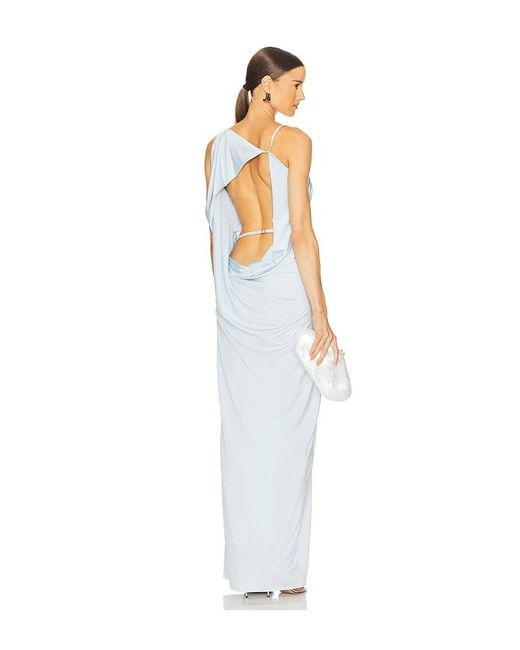 Ceren Ocak White Jersey Dress